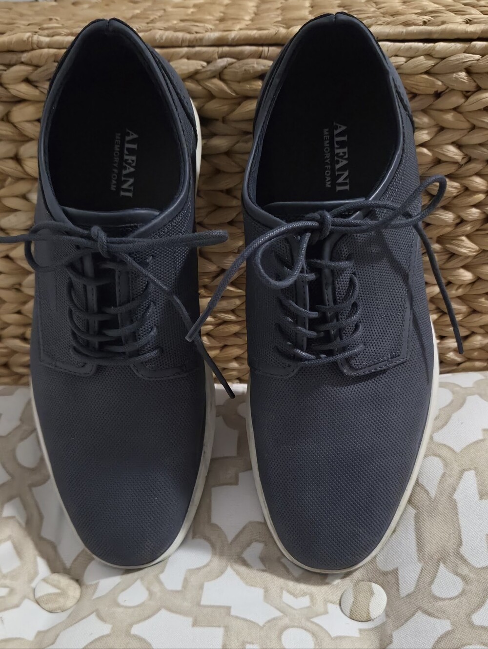 Alfani 9 Blue Lace Up Sneakers